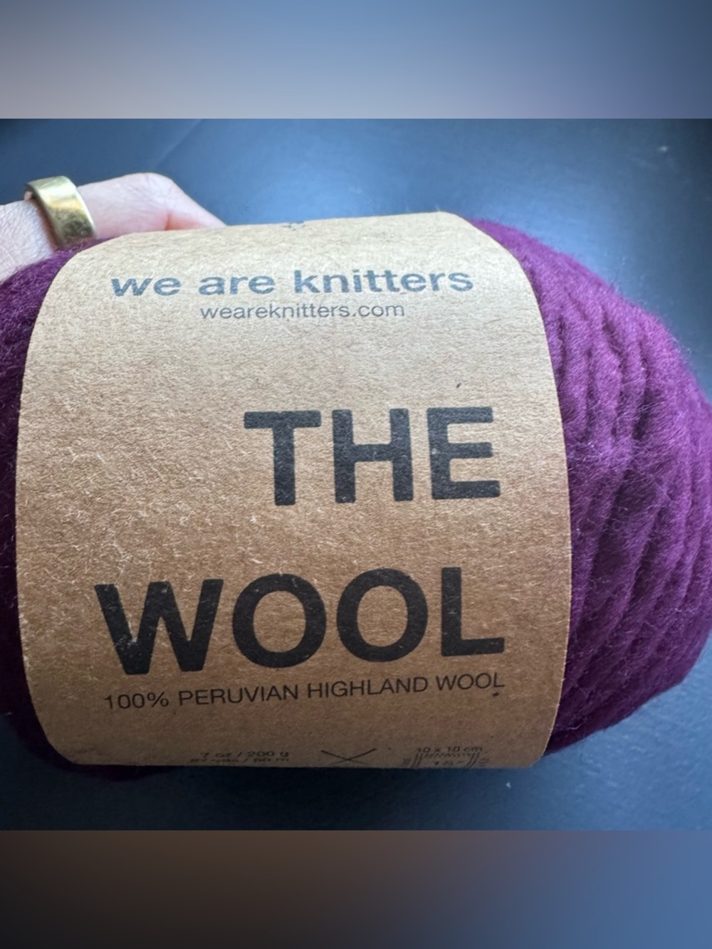 We are Knitters - The Wool - 100% Peruvian Highland Wool Yarn - Bordeaux